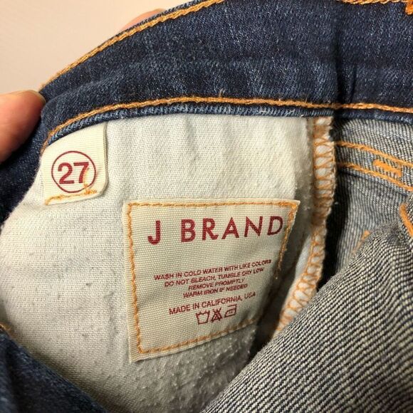 J BRAND 912 Ink Dark Wash Slim Denim Jeans Sz 27 - Picture 10 of 10